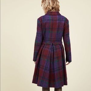 Alice’s Pig rare ‘Berry’ tartan wool coat